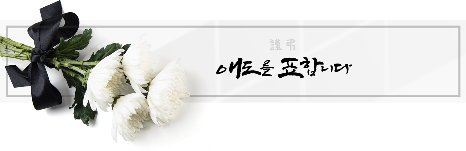 애도를 표합니다
